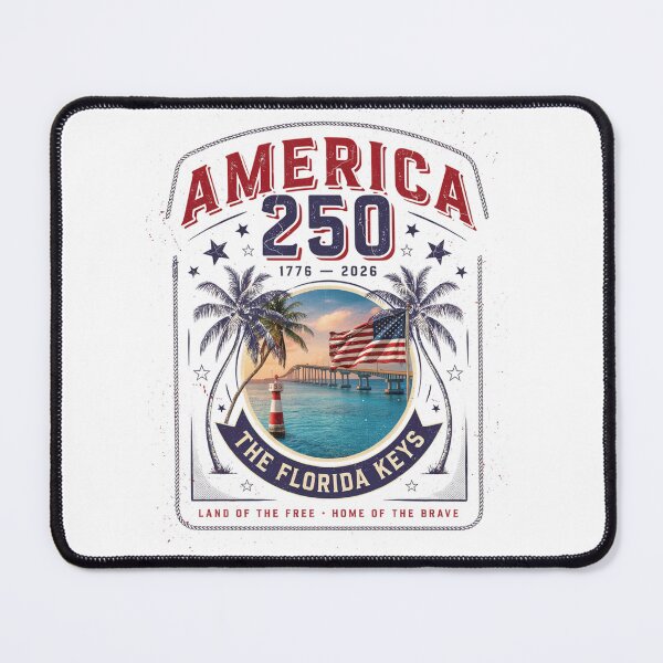 Item preview, America 250 Florida Keys T-Shirt | Palm Trees Bridge Patriotic 1776-2026 Tee v3 designed and sold by DarylWelsh2024.
