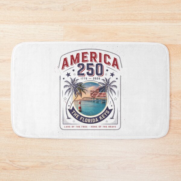 Item preview, America 250 Florida Keys T-Shirt | Palm Trees Bridge Patriotic 1776-2026 Tee v3 designed and sold by DarylWelsh2024.
