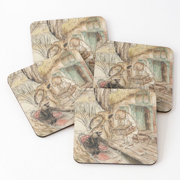 Item preview, Wind in the Willows - Rat and Mole - Arthur Rackham - Wind in the Willows Vintage Illustration Riverbank Scene for Classic Book Lovers designed and sold by RickE.