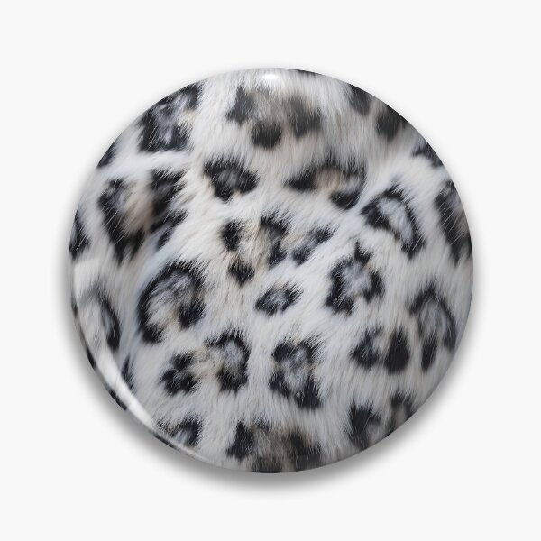 Item preview, Snow Leopard Windswept Fur Pattern - Realistic White & Grey Flowing Design designed and sold by Nine Lives Studio.