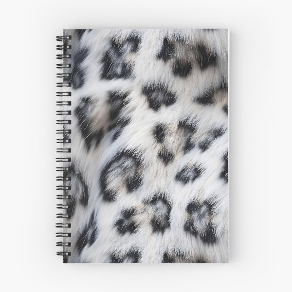 Item preview, Snow Leopard Windswept Fur Pattern - Realistic White & Grey Flowing Design designed and sold by Nine Lives Studio.