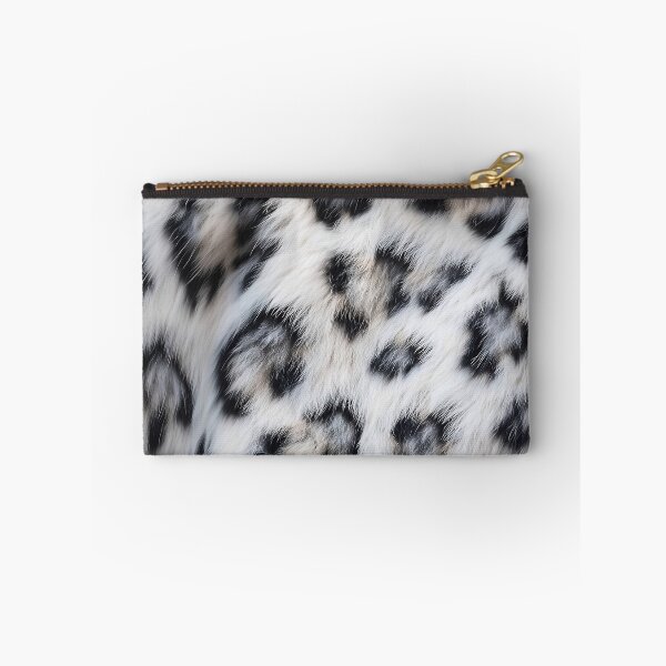 Item preview, Snow Leopard Windswept Fur Pattern - Realistic White & Grey Flowing Design designed and sold by Nine Lives Studio.