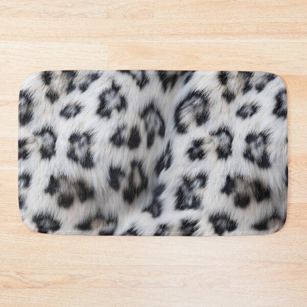 Item preview, Snow Leopard Windswept Fur Pattern - Realistic White & Grey Flowing Design designed and sold by Nine Lives Studio.