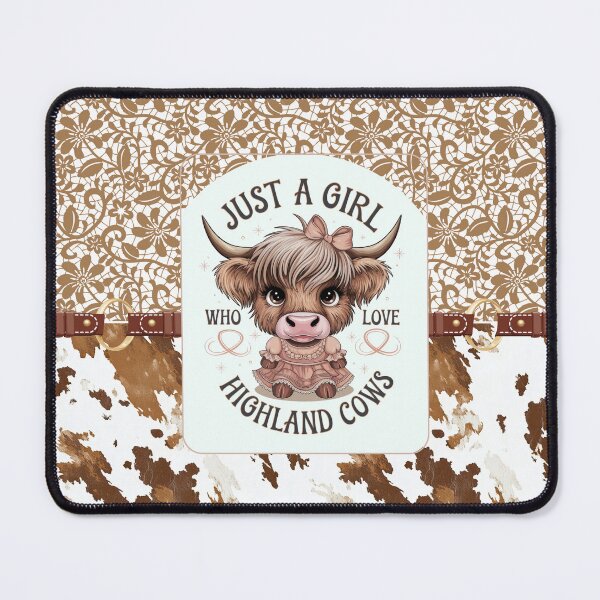 Item preview, Just a Girl Who Loves Highland Cows designed and sold by CroninCreations.