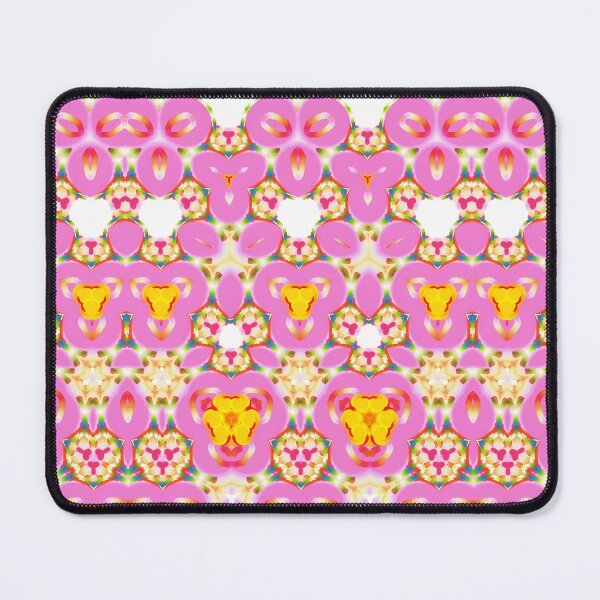 Item preview, STRAWBERRY SHORTCAKE SAMPLER! MANDALA NEO DAISY CHAIN Pink Yellow Psychedelic Groovy Party SACRED GEOMETRY MATH Fun Doodles College Dorm Decor designed and sold by Spinning Plates 360.