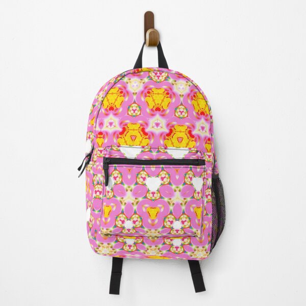 Item preview, STRAWBERRY SHORTCAKE SAMPLER! MANDALA NEO DAISY CHAIN Pink Yellow Psychedelic Groovy Party SACRED GEOMETRY MATH Fun Doodles College Dorm Decor designed and sold by Spinning Plates 360.