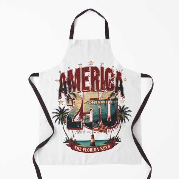 Item preview, America 250 Florida Keys T-Shirt | Palm Trees Bridge Patriotic 1776-2026 Tee v4 designed and sold by DarylWelsh2024.