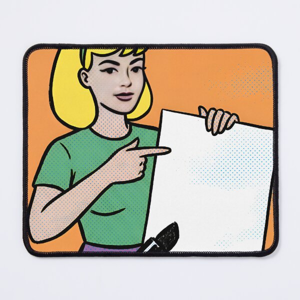 Item preview, Nothing Is Written Here Minimalist Comic Poster designed and sold by DuckOddity.