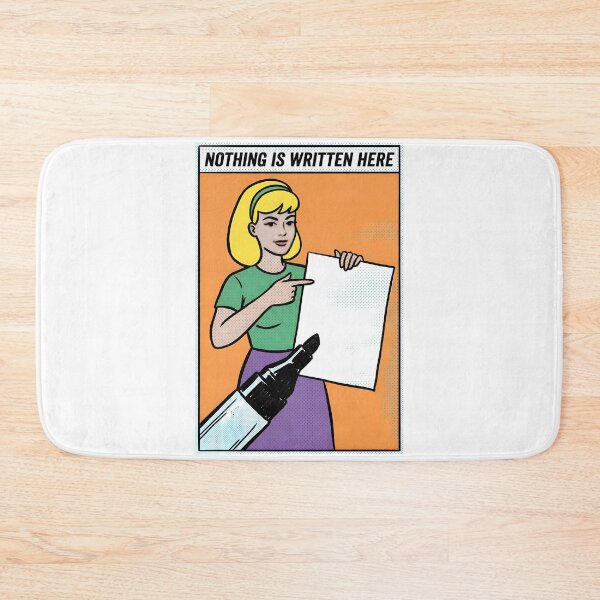 Item preview, Nothing Is Written Here Minimalist Comic Poster designed and sold by DuckOddity.