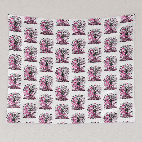 Item preview, Halloween breast cancer themed design.  designed and sold by TimesTwoAngela.