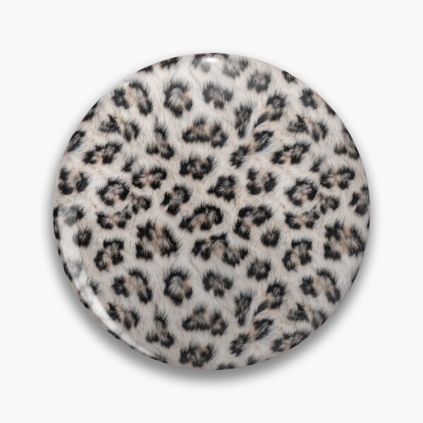 Item preview, Snow Leopard Dense Fur Pattern - Realistic White & Black Rosette Design designed and sold by Nine Lives Studio.