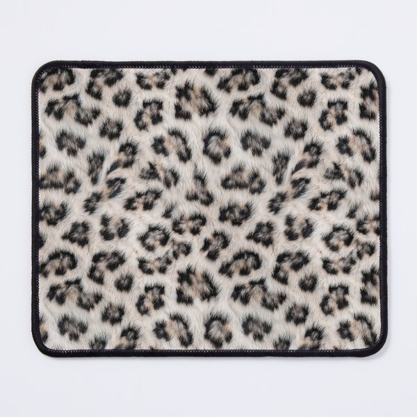 Item preview, Snow Leopard Dense Fur Pattern - Realistic White & Black Rosette Design designed and sold by Nine Lives Studio.
