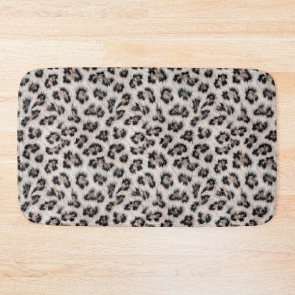 Item preview, Snow Leopard Dense Fur Pattern - Realistic White & Black Rosette Design designed and sold by Nine Lives Studio.