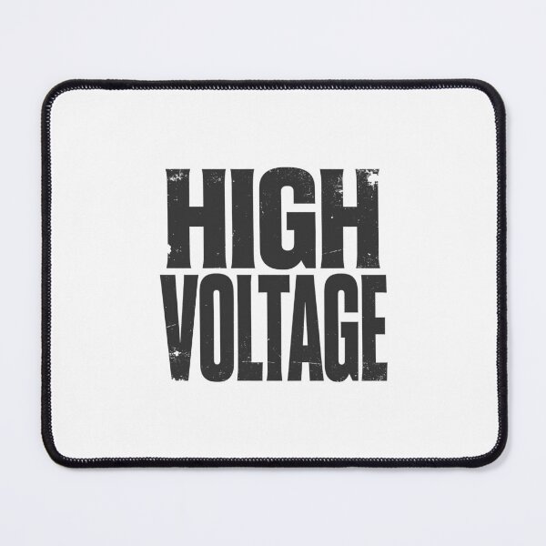 Item preview, HIGH VOLTAGE in Black Grungy Letters designed and sold by StudioDestruct.