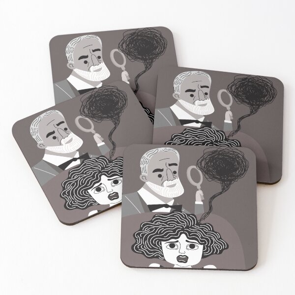 Item preview, freudian psychoanalyst gently untangling a woman's tangled thoughts during therapy designed and sold by matintheworld ( delcarmat ).