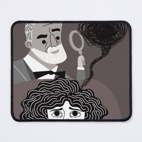 Item preview, freudian psychoanalyst gently untangling a woman's tangled thoughts during therapy designed and sold by matintheworld ( delcarmat ).