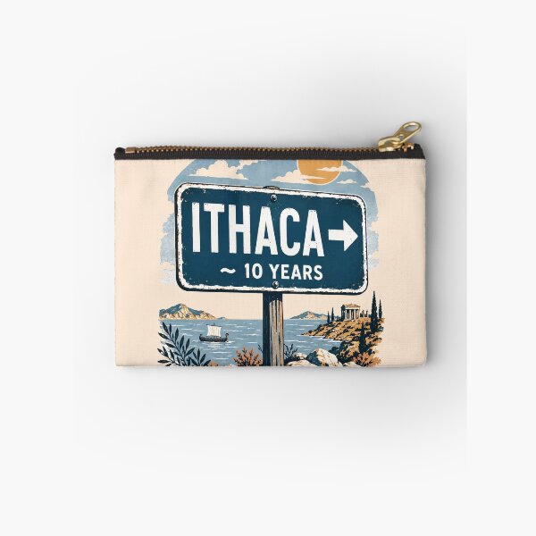 Item preview, Ithaca is 10 Years that way Vintage Greek Travel Souvenir designed and sold by CamaleonDesigns.