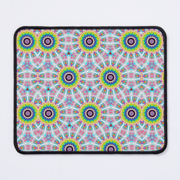 Item preview, RADIOACTIVE DANDELIONS! MANDALA NEO DAISY CHAIN White Rainbow Psychedelic Groovy Party SACRED GEOMETRY MATH Fun Doodles College Dorm Decor designed and sold by Spinning Plates 360.