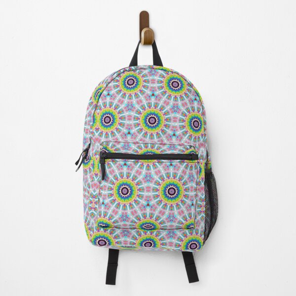 Item preview, RADIOACTIVE DANDELIONS! MANDALA NEO DAISY CHAIN White Rainbow Psychedelic Groovy Party SACRED GEOMETRY MATH Fun Doodles College Dorm Decor designed and sold by Spinning Plates 360.