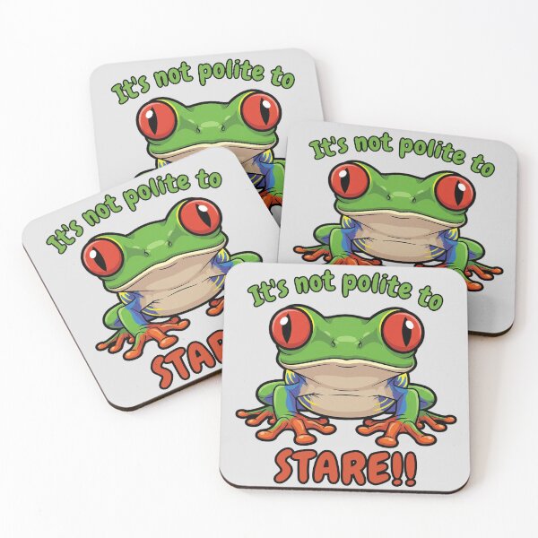 Item preview, Red Eyed Tree Frog - It's Not Polite To Stare designed and sold by Marlette LLC.