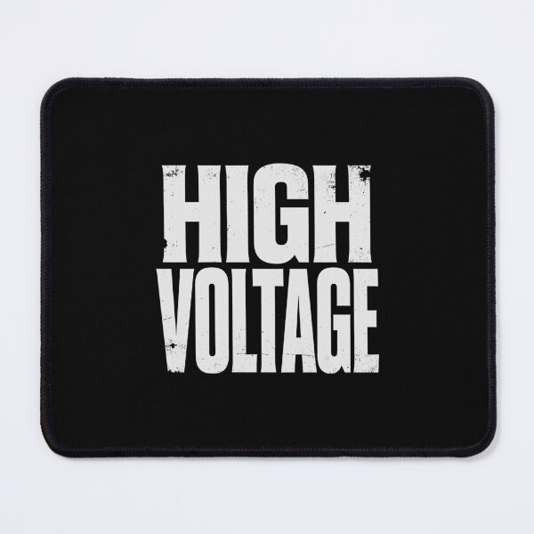 Item preview, HIGH VOLTAGE in White Grungy Letters designed and sold by StudioDestruct.