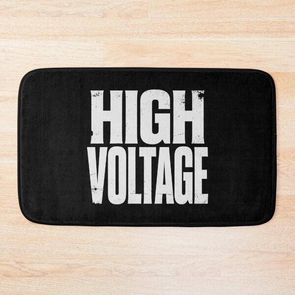 Item preview, HIGH VOLTAGE in White Grungy Letters designed and sold by StudioDestruct.