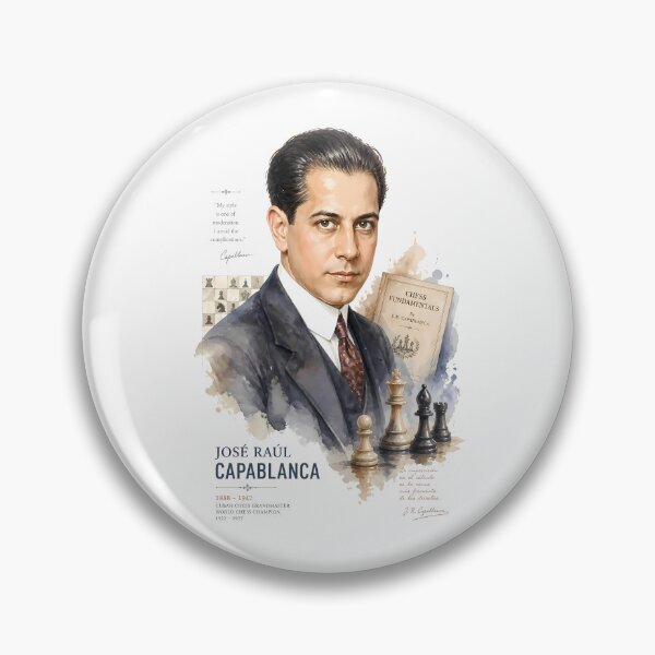 Item preview, José Raúl Capablanca designed and sold by Sarcastic designs.