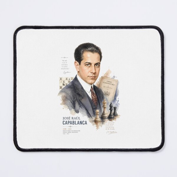 Item preview, José Raúl Capablanca designed and sold by Sarcastic designs.