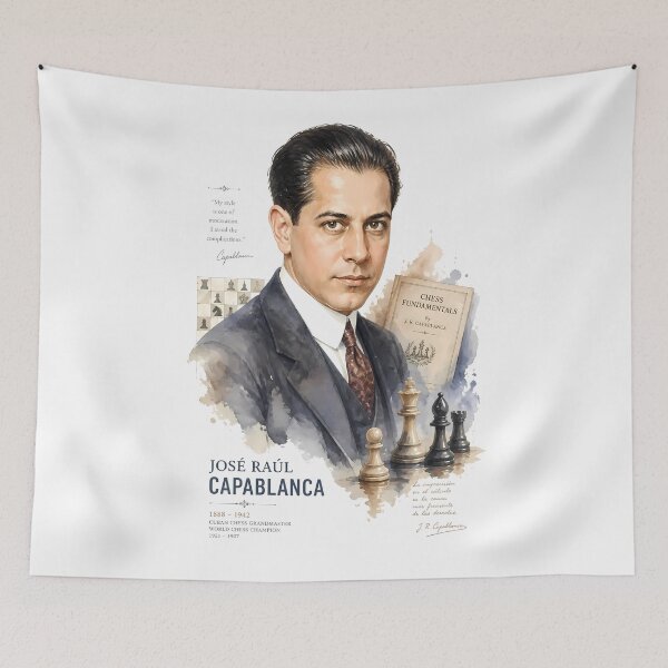 Item preview, José Raúl Capablanca designed and sold by Sarcastic designs.