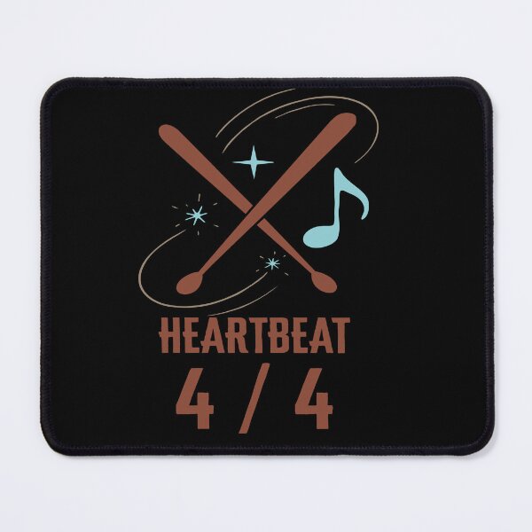 Item preview, HEARTBEAT 4/4 – Rhythm & Groove Drumsticks Design designed and sold by zoliartdesign.