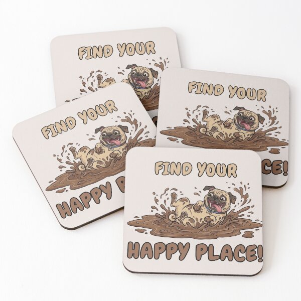 Item preview, Pug Dog Bliss - Find Your Happy Place designed and sold by Marlette LLC.
