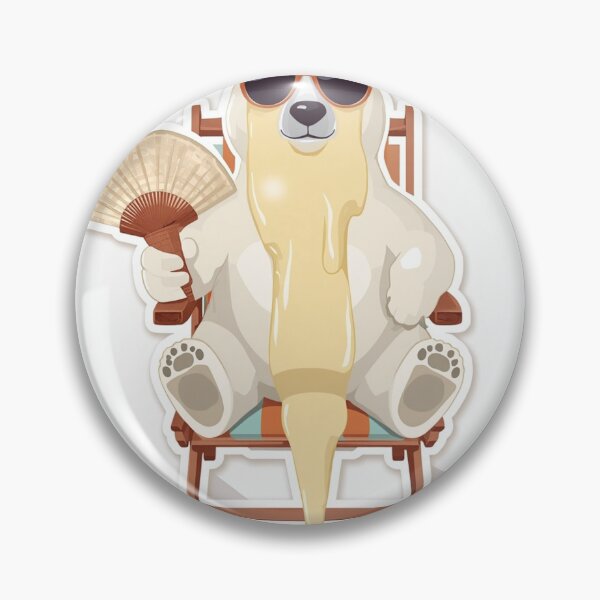 Item preview, Melted Polar Bear Ice Cream Funny Summer Heatwave Graphic designed and sold by DesignEpic22.