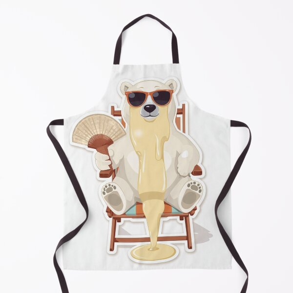 Item preview, Melted Polar Bear Ice Cream Funny Summer Heatwave Graphic designed and sold by DesignEpic22.