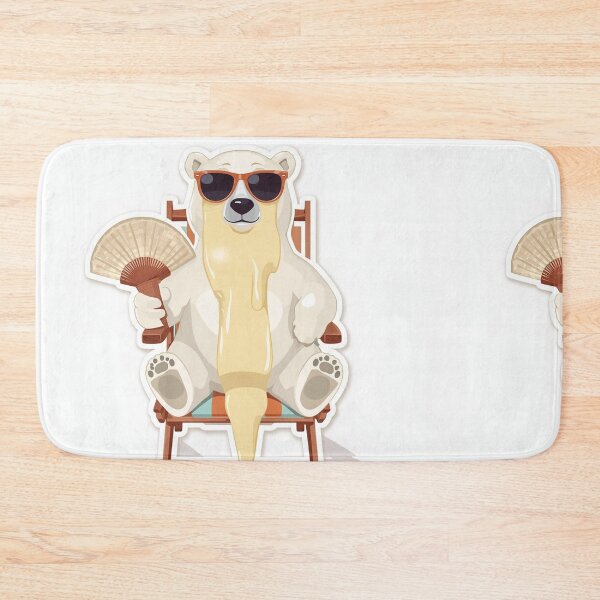Item preview, Melted Polar Bear Ice Cream Funny Summer Heatwave Graphic designed and sold by DesignEpic22.
