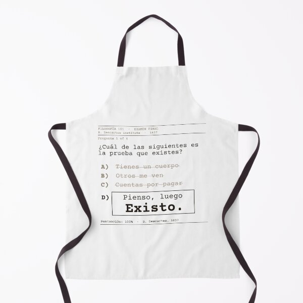 Item preview, I think, therefore I am. Descartes, clear exam, Spanish designed and sold by Will-to-Power.