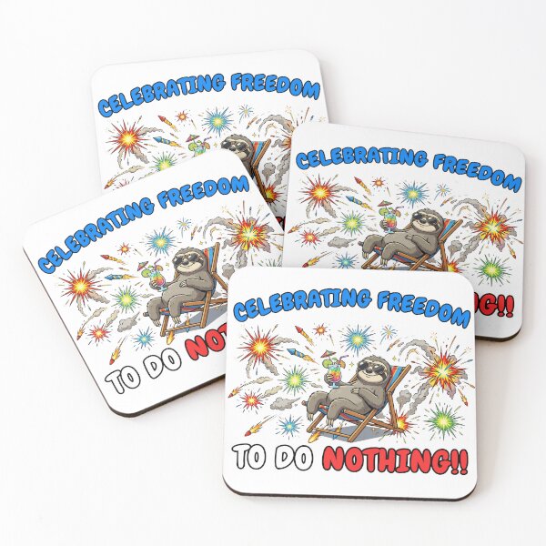 Item preview, Independence Day Chill Sloth - Freedom To Do Nothing designed and sold by Marlette LLC.