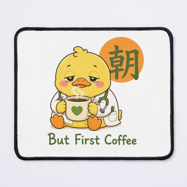 Item preview, Cute Coffee Doctor Duck – Kawaii Doctor But First Coffee Funny Doctor Gift designed and sold by QARVI.