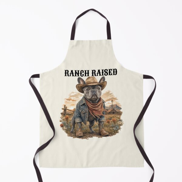 Item preview, Ranch Raised Cowboy French Bulldog Western Rustic Dog designed and sold by Rosie's Wildflower Boutique.