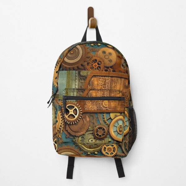 Item preview, Steampunk Mechanical Gears Aqua Seafoam And Golden Design designed and sold by DEC02.