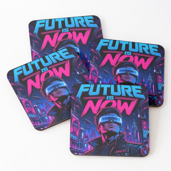 Item preview, Future Is Now Cyberpunk Comic Book Pop Art Poster designed and sold by DesignEpic22.