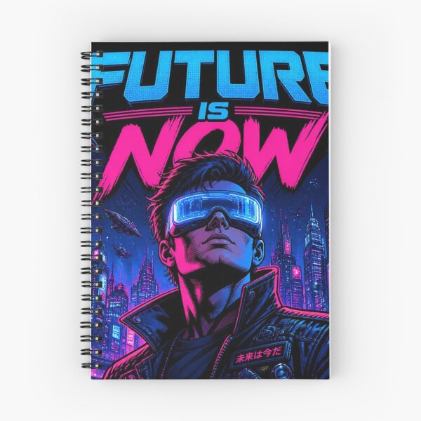 Item preview, Future Is Now Cyberpunk Comic Book Pop Art Poster designed and sold by DesignEpic22.