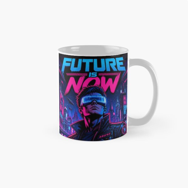 Item preview, Future Is Now Cyberpunk Comic Book Pop Art Poster designed and sold by DesignEpic22.