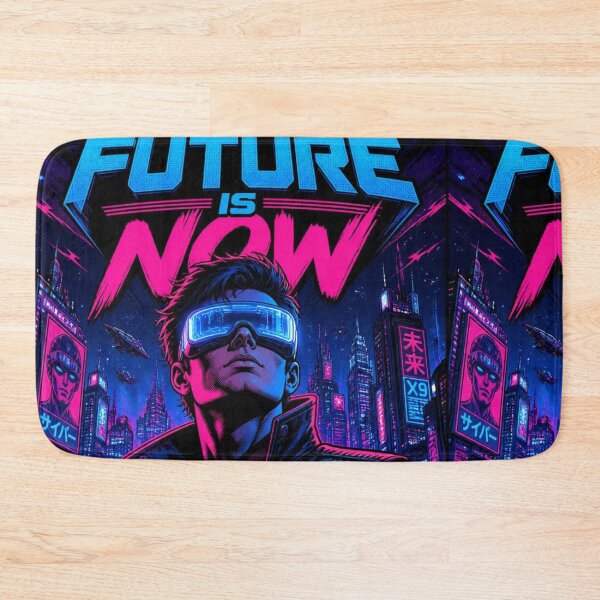 Item preview, Future Is Now Cyberpunk Comic Book Pop Art Poster designed and sold by DesignEpic22.