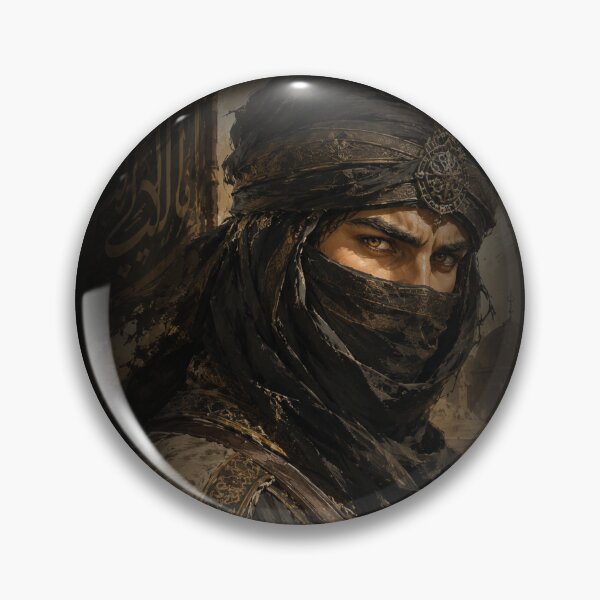 Item preview, Silent Nomad Arabian Warrior - Oriental Arabic Calligraphy Art designed and sold by KaBaRen.