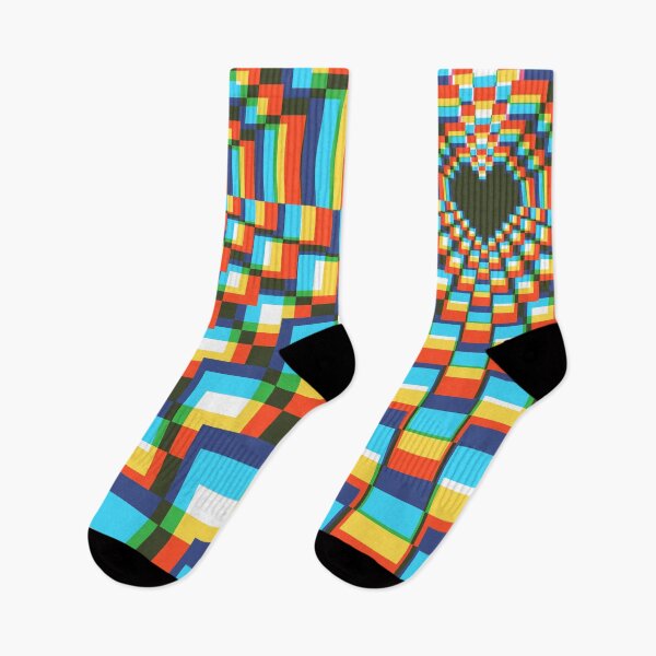 Item preview, Dark Pixel Heart Kaleidoscope - soft CMYK 2 designed and sold by animinimal.