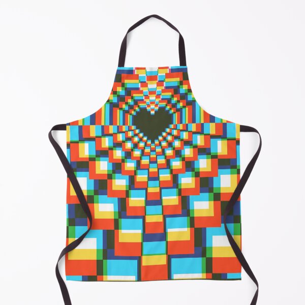 Item preview, Dark Pixel Heart Kaleidoscope - soft CMYK 2 designed and sold by animinimal.