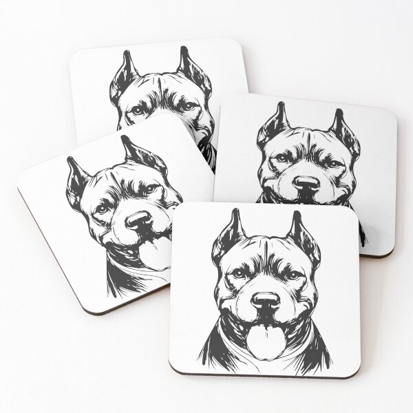 Item preview, Pit Bull with Cropped Ears – Strong, Loyal, Loved designed and sold by pixiedustpaint.