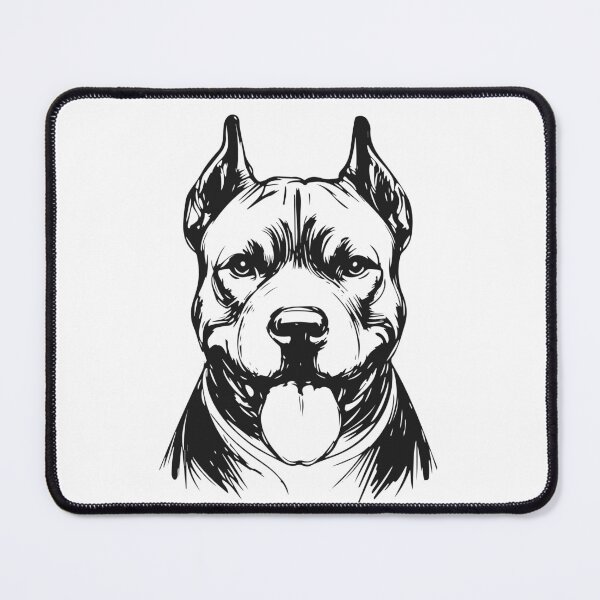 Item preview, Pit Bull with Cropped Ears – Strong, Loyal, Loved designed and sold by pixiedustpaint.