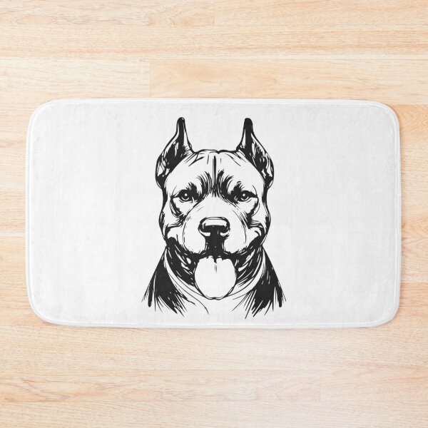 Item preview, Pit Bull with Cropped Ears – Strong, Loyal, Loved designed and sold by pixiedustpaint.