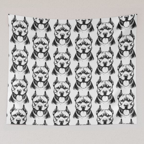 Item preview, Pit Bull with Cropped Ears – Strong, Loyal, Loved designed and sold by pixiedustpaint.
